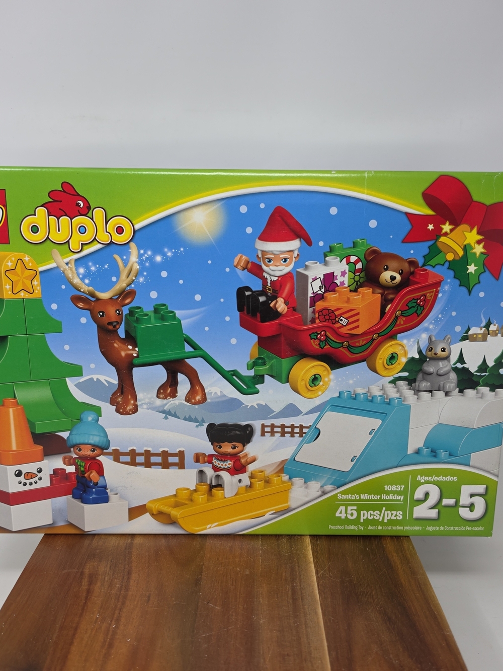 Lego Duplo Santa Sleigh Set - Red, Green & Yellow
